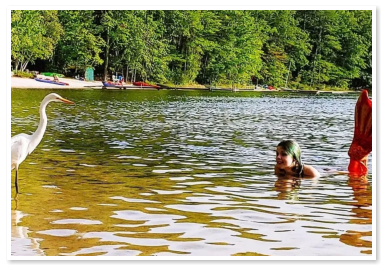 Ossipee Lake a short drive from our campground